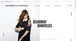 Desktop Screenshot of galeriesdelacapitale.com